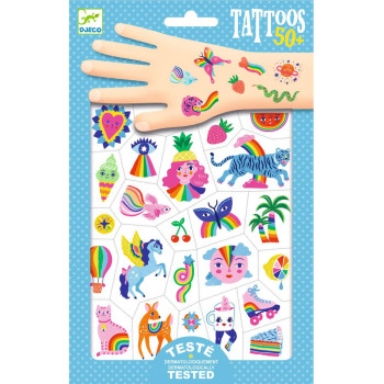 Arco-Íris - 50 Tatuagens Neon Arco-Íris - 50 Tatuagens Neon