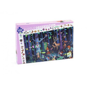A Floresta Encantada - Puzzle Observação 100 Pcs