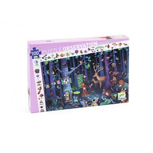 A Floresta Encantada - Puzzle Observação 100 Pcs