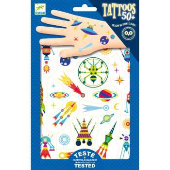 Odisseia no Espaço - 50 Tatuagens Brilham no Escur Odisseia no Espaço - 50 Tatuagens Brilham no Escur
