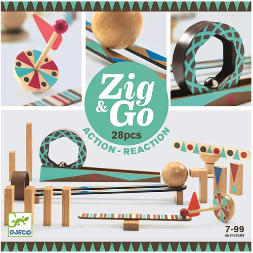 Zig e Go - Jogo de Ação-Reação Roll 28 pcs Zig e Go - Jogo de Ação-Reação Roll 28 pcs
