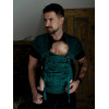 Half Buckle Cross Hybrid Carrier Little Frog - Viridian Miles Algodão