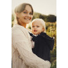 Capa de Babywearing Impermeável com forro polar Little Frog - Preta