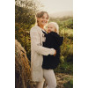 Capa de Babywearing Impermeável com forro polar Little Frog - Preta
