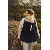 Capa de Babywearing Impermeável com forro polar Little Frog - Preta