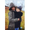 Capa de Babywearing Lã Polar Little Frog - Preta
