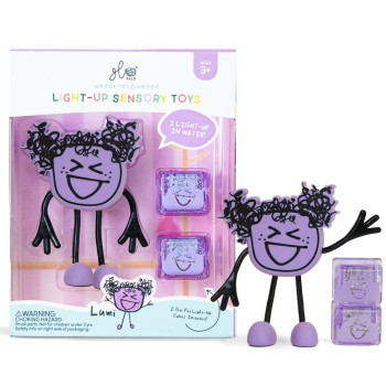 Personagem + 2 Cubos LUMI Lilás - GloPals