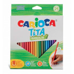 Lápis de Colorir Carioca Triangular 24