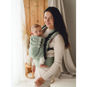 Mochila Ergonómica Little Frog Prime Carrier - Sage Moonstone - Algodão Low Cost