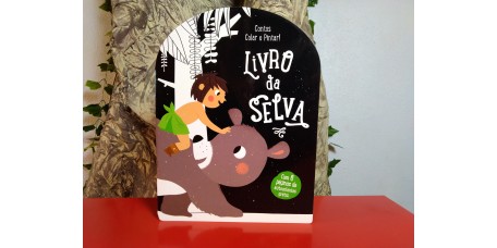 Livro da Selva - Contos, colar e pintar!