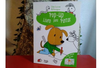 Cão Lucas & Amigos - Verde - Pop-up Livro para Pintar