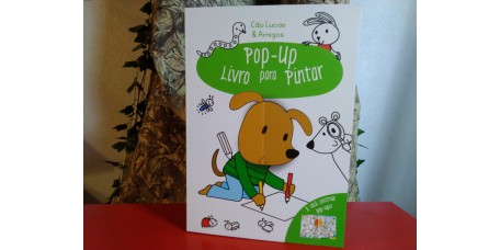 Cão Lucas & Amigos - Verde - Pop-up Livro para Pintar